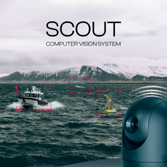 SCOUT Computer Vision System by Maritronix for AI-powered marine object detection and navigation.