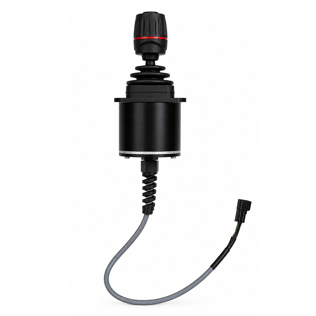 Maritronix JX-3 Docking Joystick with cable and connector for yacht docking control.