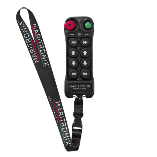 PILOT-H PRO wireless yacht remote control transmitter with Maritronix lanyard