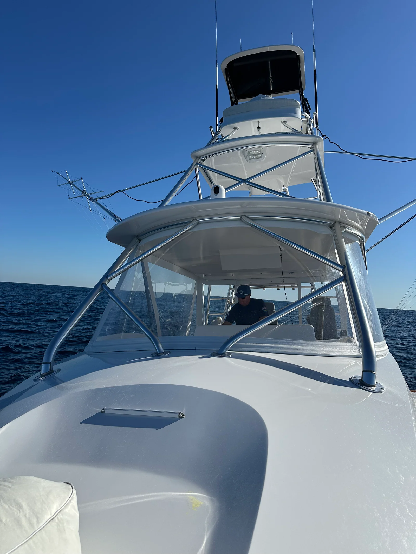 SIONYX Nightwave Digital marine night vision camera installed on a sportfishing boat