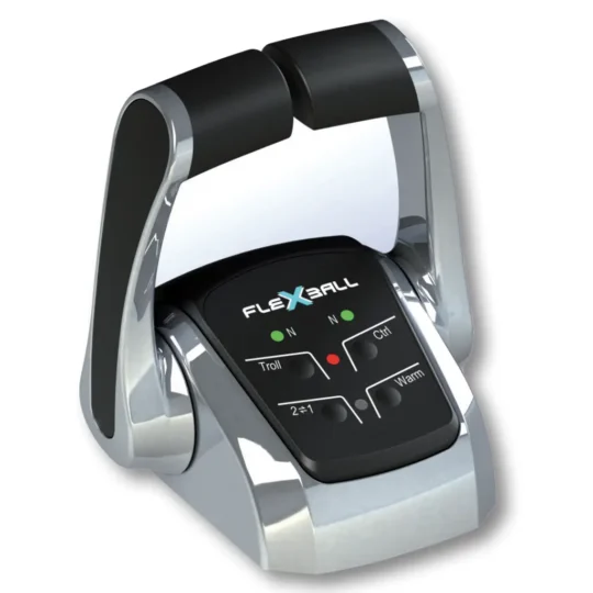 Flexball 5000 Series twin lever electronic control head for marine engine throttle and shift control