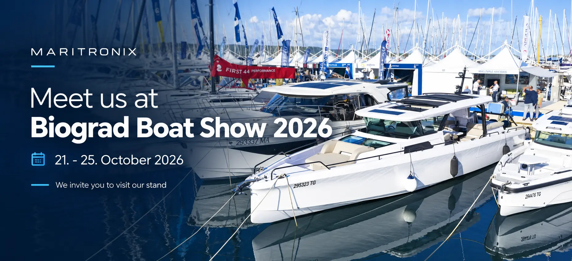 MARITRONIX at Biograd Boat Show 2026, Croatia – Visit our stand from 21 to 25 October 2026.